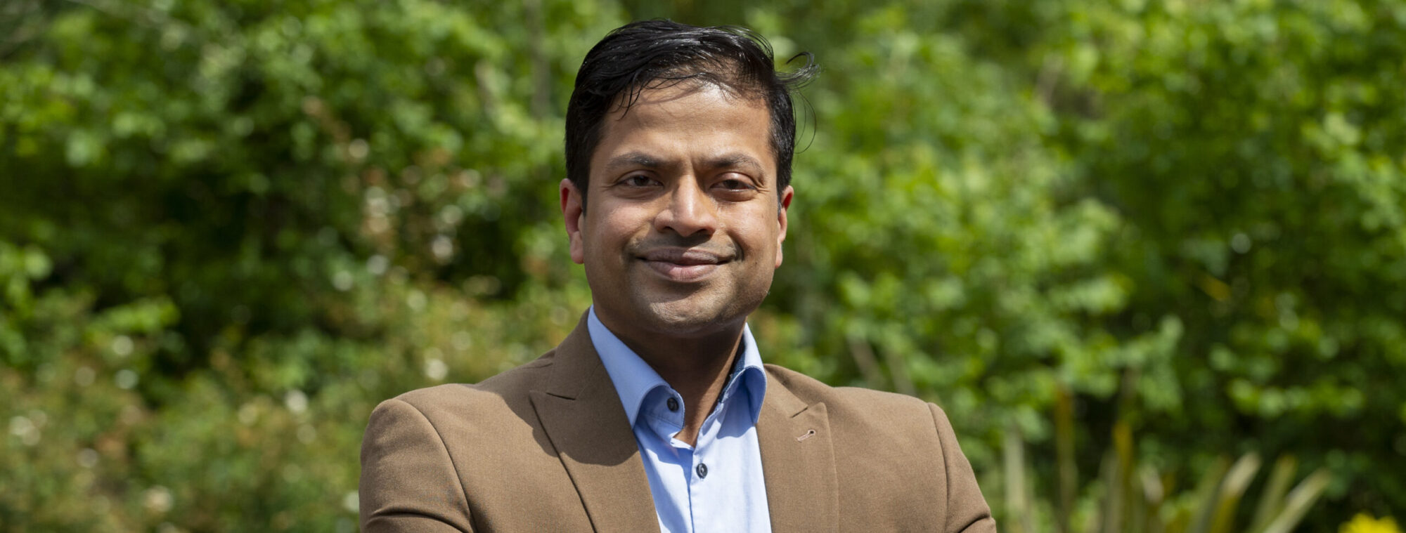 Man with his arms crossed