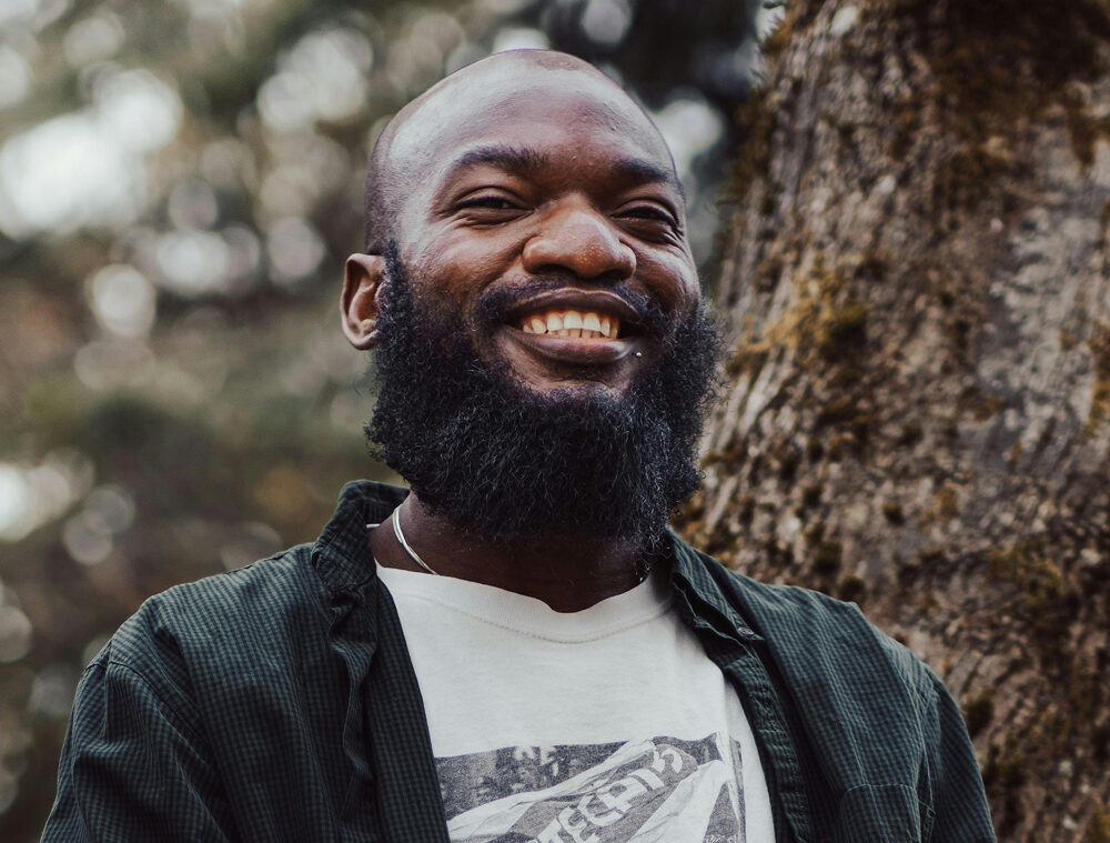 Young man smiling