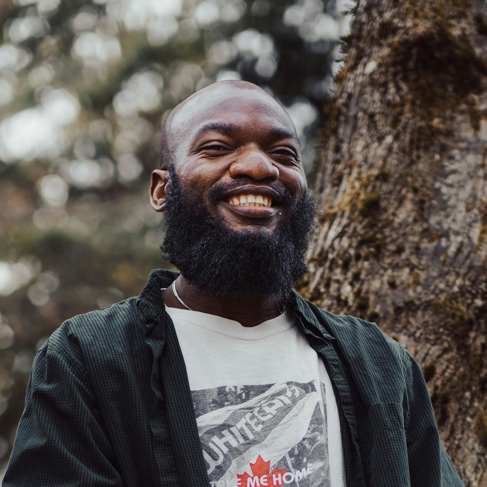 Young man smiling