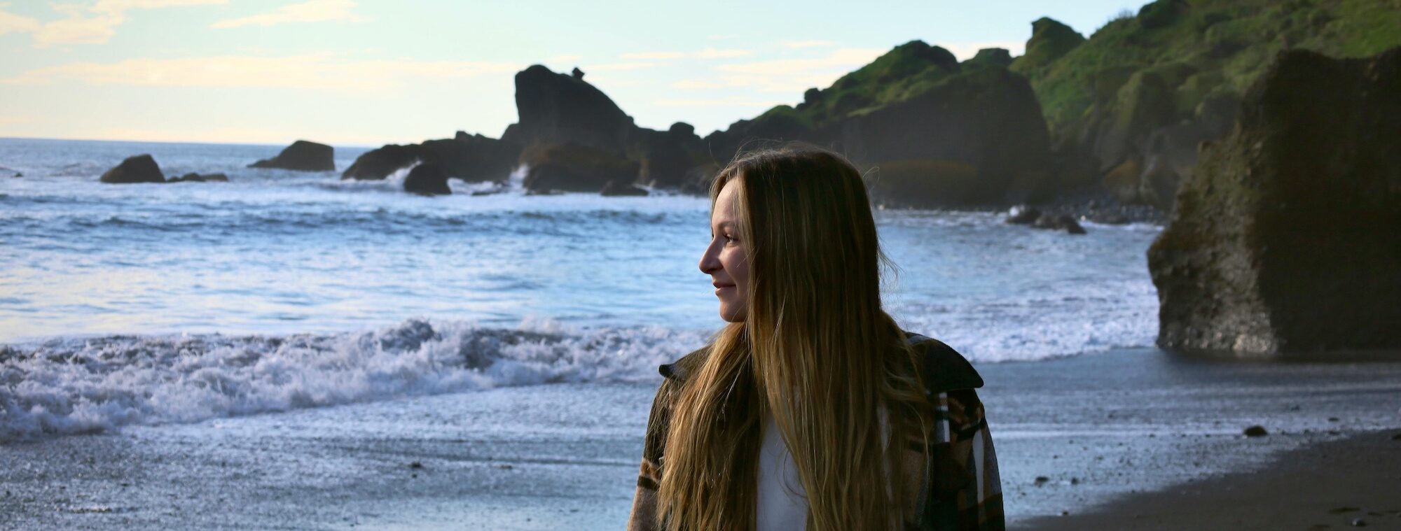 Woman by the sea